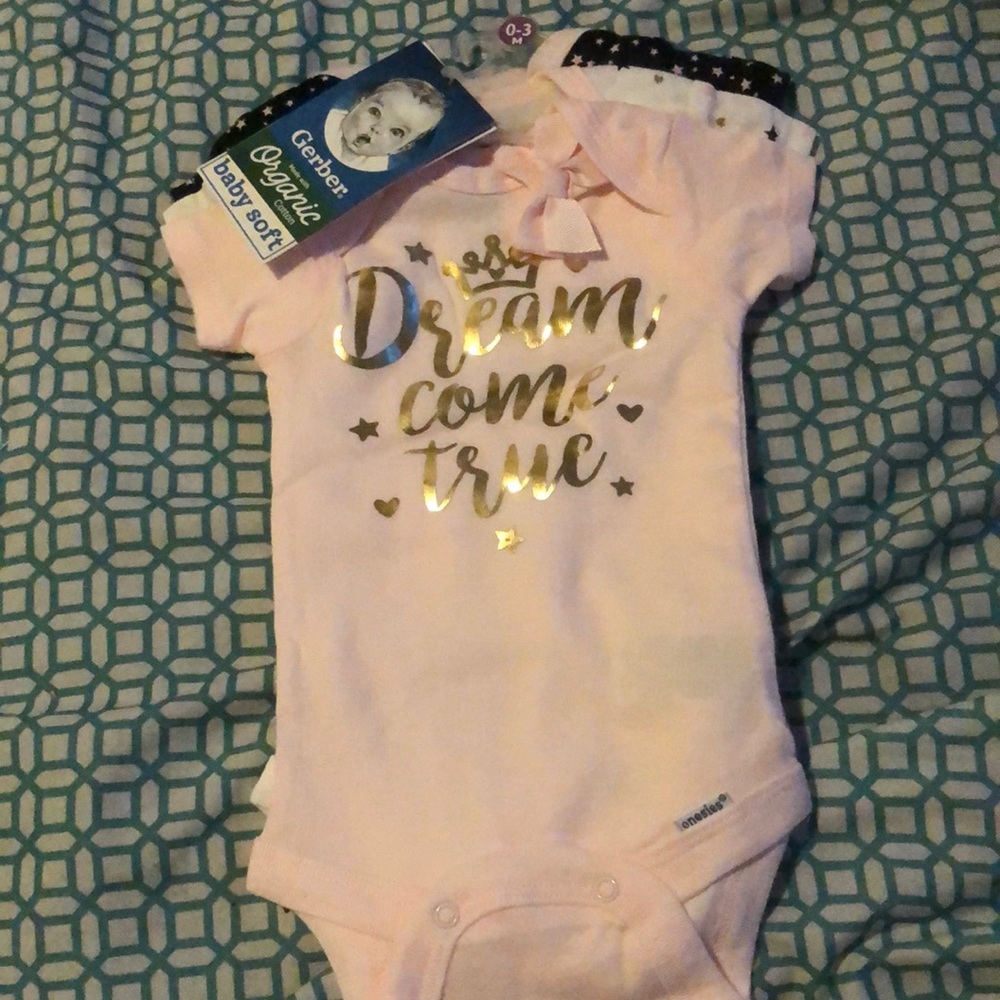 Gerber baby 3 piece onesie sets